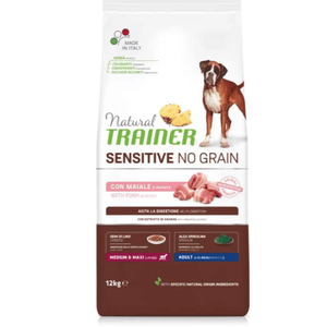 Trainer Natural Sensitive No Grain Medium/Maxi Svinjetina 12 Kg