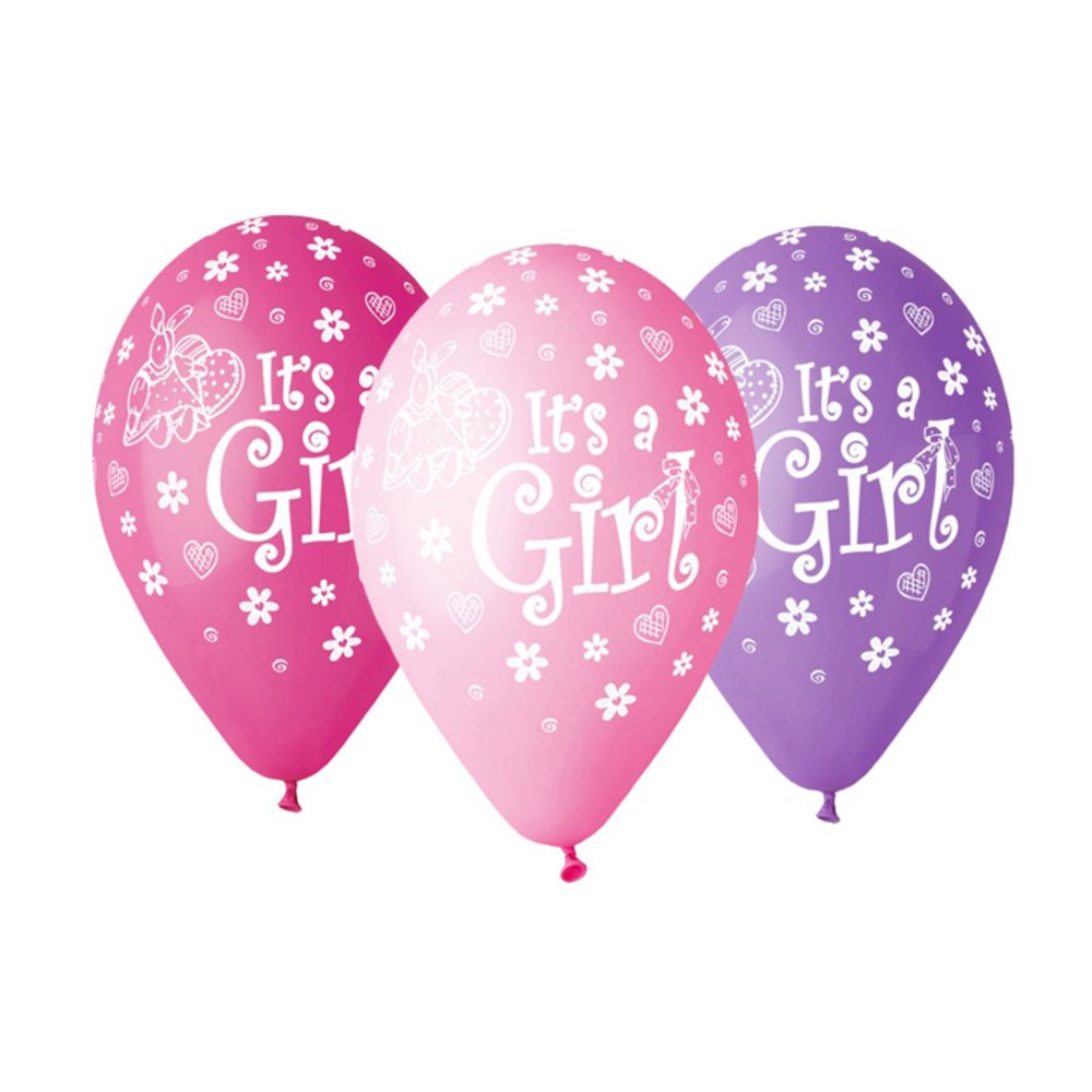 GoDan GS110-P091 Balon It's a Girl 30cm, 5kom slika 2
