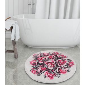Šareni Kupatilski Tepih 'Magic Roses' Ø140 cm