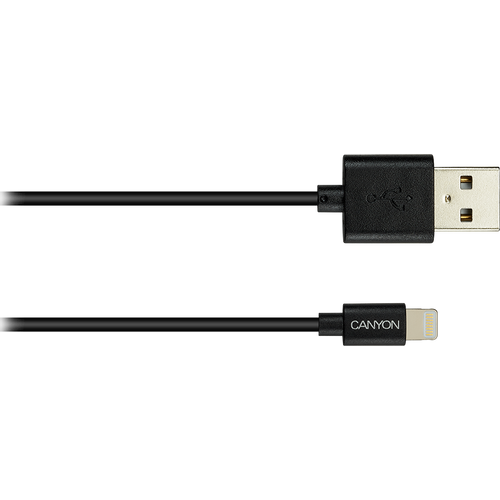CANYON MFI-1 CNS-MFICAB01B Ultra-compact MFI Cable, certified by Apple, 1M length , 2.8mm , black color slika 2