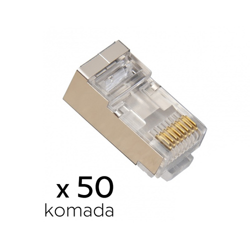 Konektor RJ45 metal CAT 6 8P8C JWD-AD82 50 kom slika 1