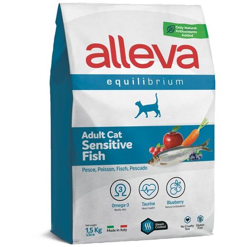 Alleva Equilibrium Cat Adult Sensitive Fish 1.5 kg slika 1