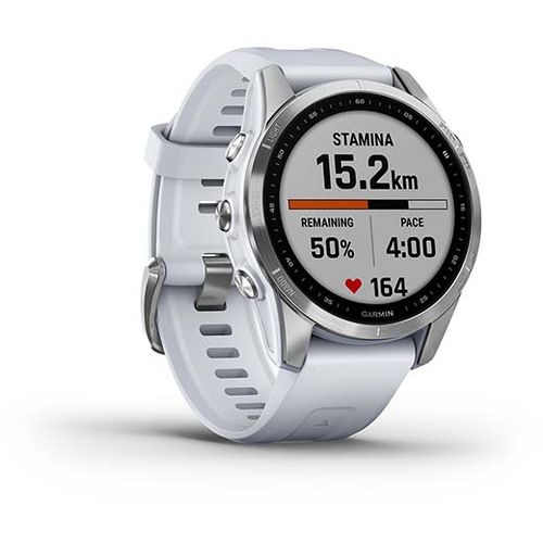 Garmin Fenix 7S Stainless Steel bijeli remen slika 3