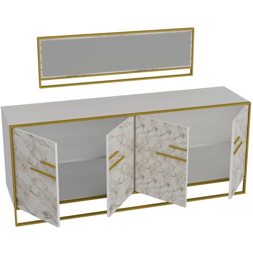 Polka Aynalı - White Gold
White Console slika 4