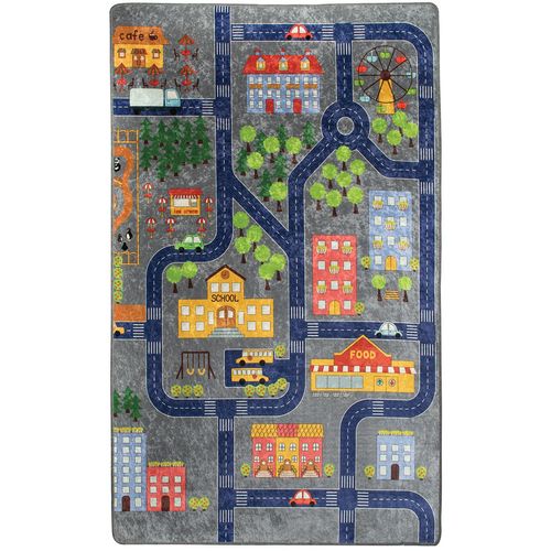 Small Town - Grey   Multicolor Carpet (100 x 160) slika 2