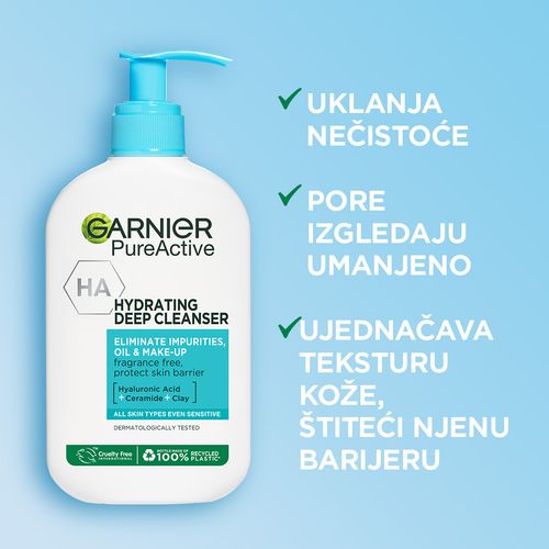 Garnier Skincare Pure Active Hydrating Deep Cleanser gel za čišćenje lica 250 ml slika 2