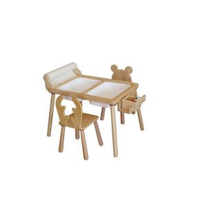 Woody Fashion Dječji stol set Roll and 2 Chairs - White