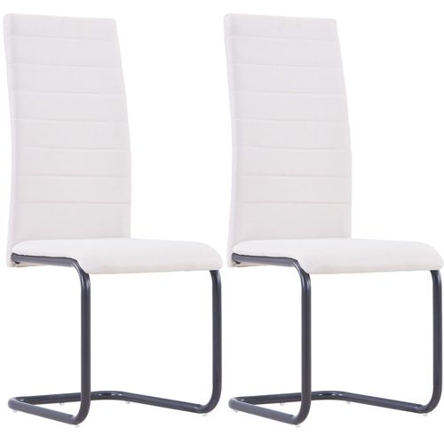 Konzolne blagovaonske stolice od tkanine 2 kom krem slika 17