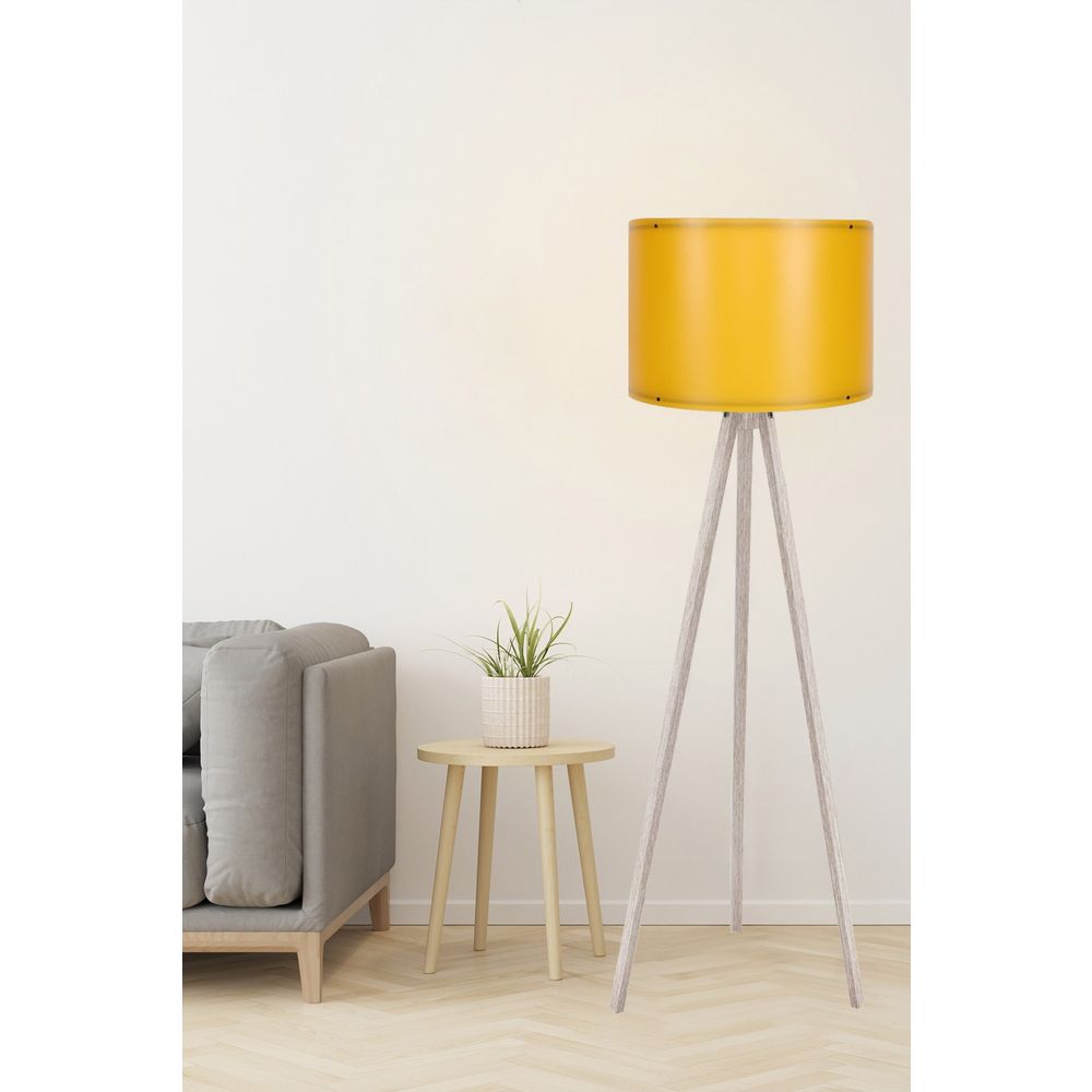 117 Krem Žuta Podna Lampa slika 2
