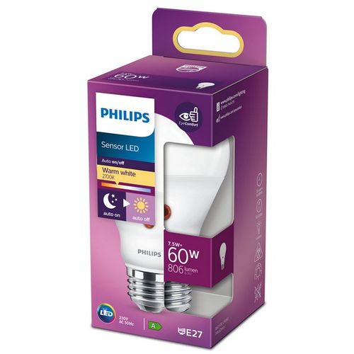 Philips PS740 LED SIJALICA D2D 7,5W (60W) A60 E27 SENZOR WW 2700K FR ND SRT4 slika 1
