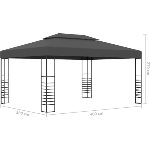 Sjenica 3 x 4 m antracit slika 6