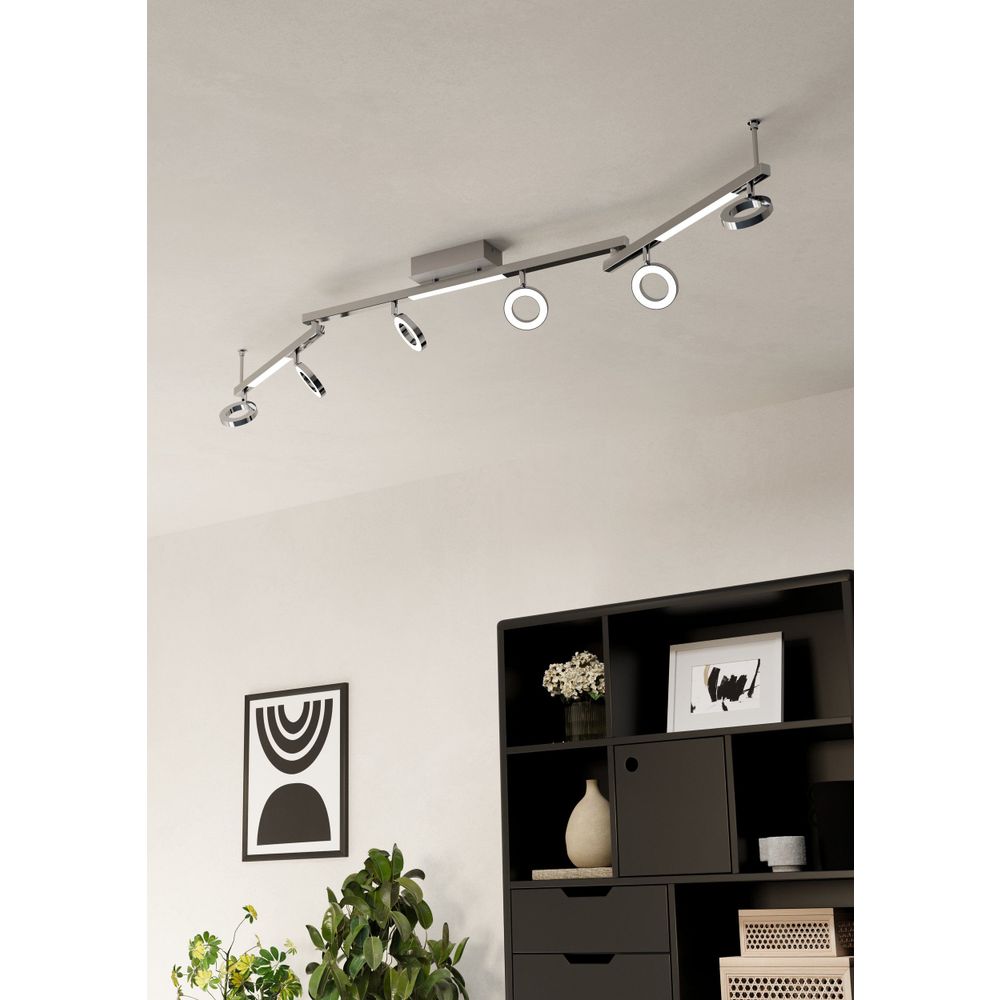 Eglo Cardillio 1 reflektor/6, led, 6x3,2w/3x3,3w, 6x400lm/3x360lm, krom  slika 2