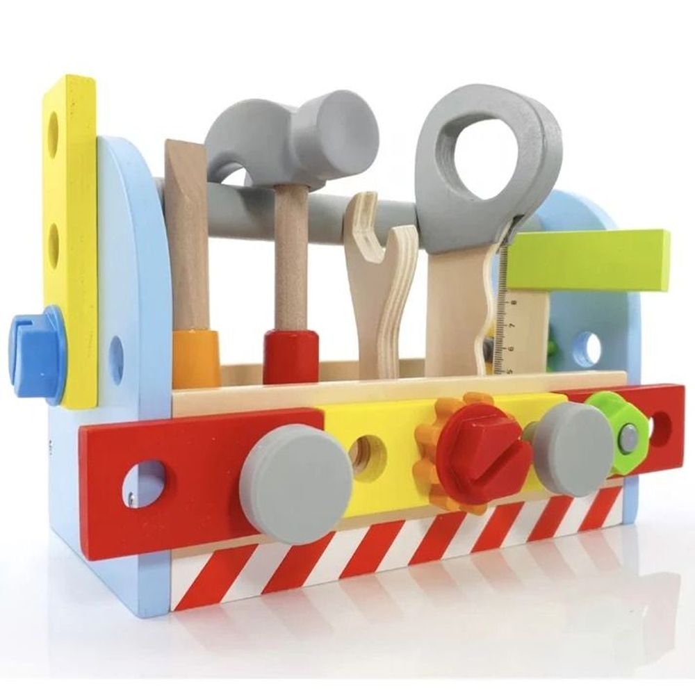 Kinder Home Dječiji drveni alat Toolbox slika 1