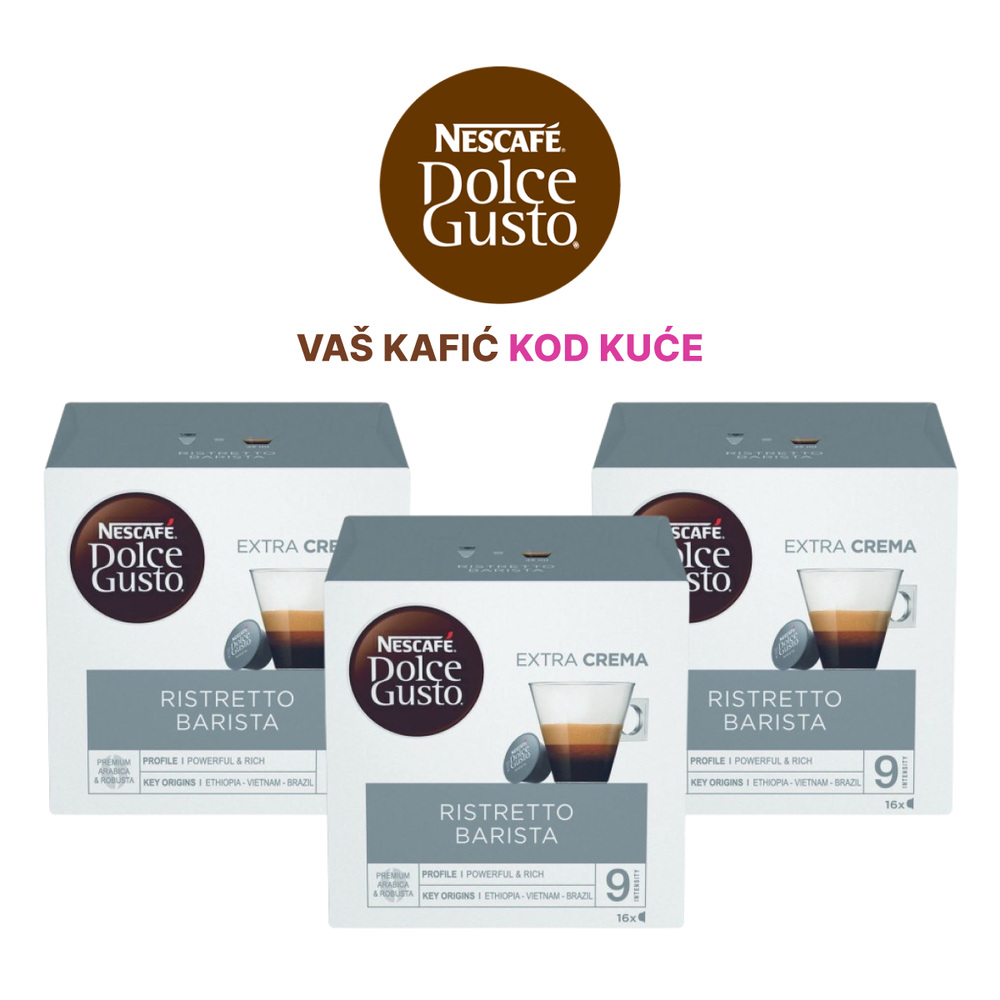 Nescafe Dolce Gusto Kapsule za kafu Ristretto Barista set 3 kom slika 1