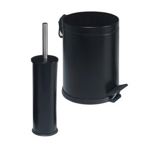 Set za Kupatilo d86 Crni (2 Dijela)