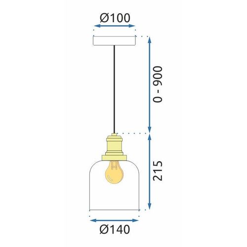 Lampa Viseća APP1173 White slika 6