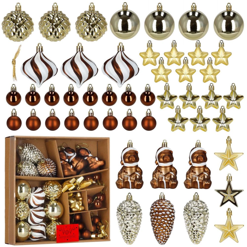Ca0968 set božićnih kuglica 48 kom. slika 2