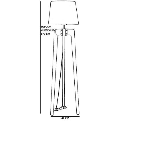 8581-3 Walnut
Black Floor Lamp slika 4