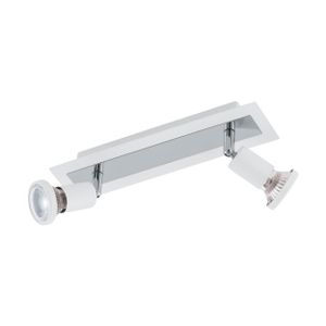 Eglo Sarria reflektor/2, led, gu10, 2x5w, 2x400lm, krom/bijela 