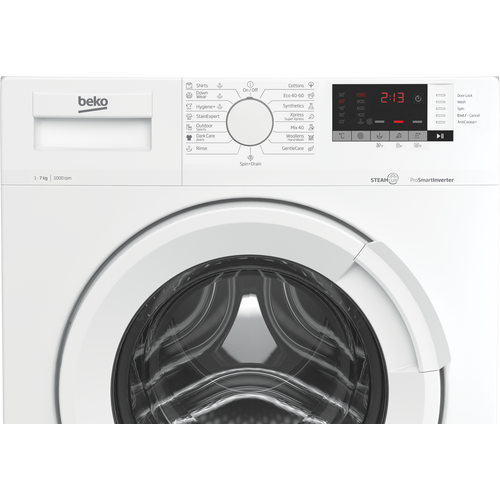 Beko WUE 7511 D XWW Veš mašina, 7 kg, 1000 rpm, ProSmart Inverter motor, Dubina 49 cm slika 4