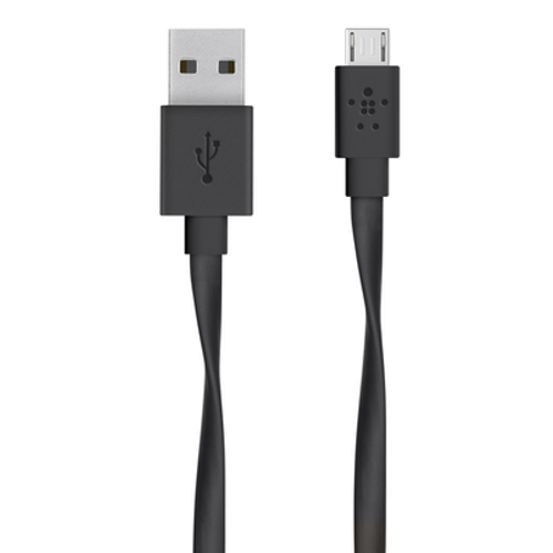 Belkin MIXIT Flat USB-A - Micro-USB B - cable, 1.2 m, Black slika 1