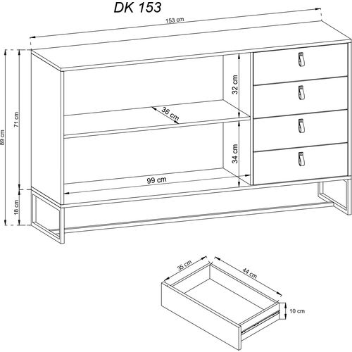 Komoda DARK DK153 slika 2