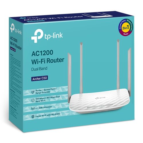 TP-LINK Archer C50 1200Mbps Dual Band Bežični Ruter slika 5