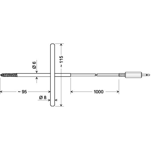 Greisinger GGF 175 senzor za zamrznutu hranu  -70 do 200 °C  Tip tipala Pt1000 slika 1