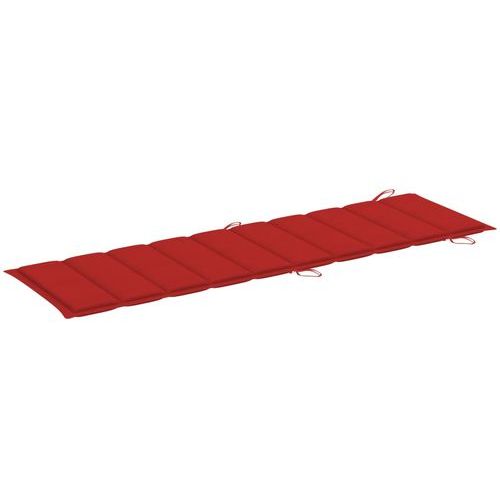 Jastuk za ležaljku za sunčanje crveni 186 x 58 x 4 cm *Oštećena ambalaža/Izložbeni primjerak slika 3
