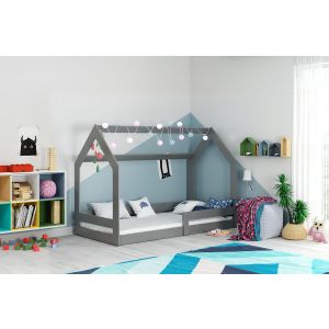 Drveni dječji krevet House 1 - 160x80cm - Grafit sivi