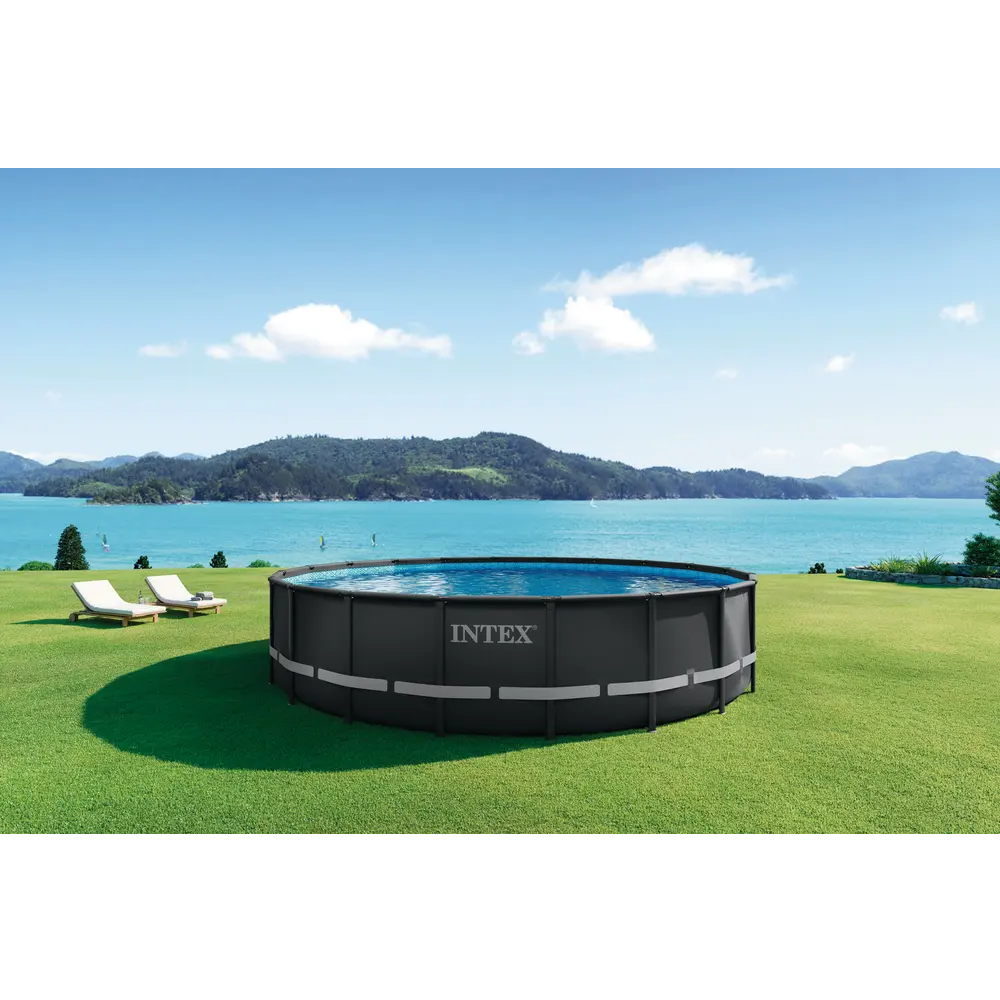 Intex bazen sa metalnom konstrukcijom 610 x 122 cm Ultra XTR Frame, tamno siva  - 26334NP slika 2