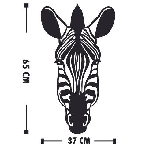 Wallity Drvena zidna dekoracija, Zebra slika 3