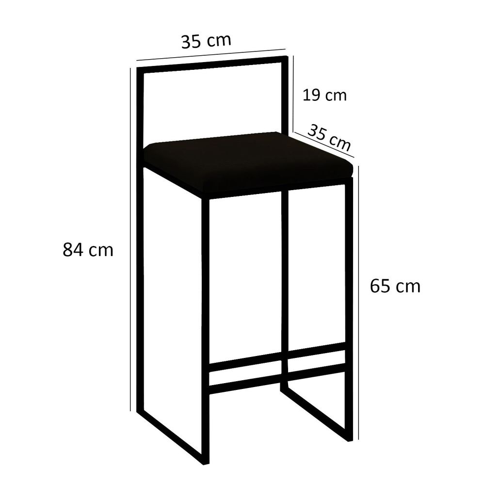 Nordic - Set Bar Stola i Stola (5 Komada) u Krem i Orahu slika 6