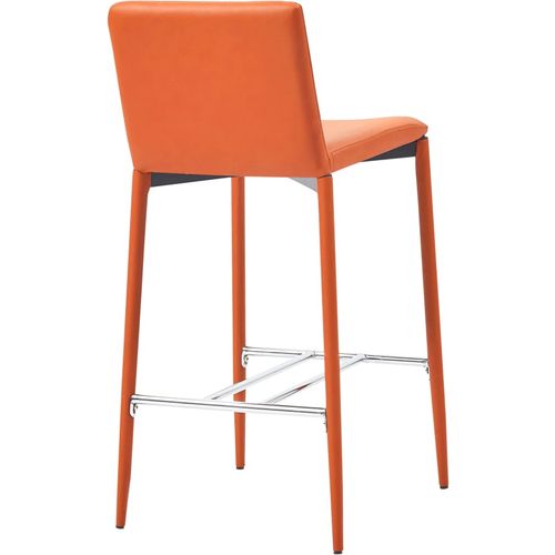 Barski stolci od umjetne kože 2 kom narančasti slika 5