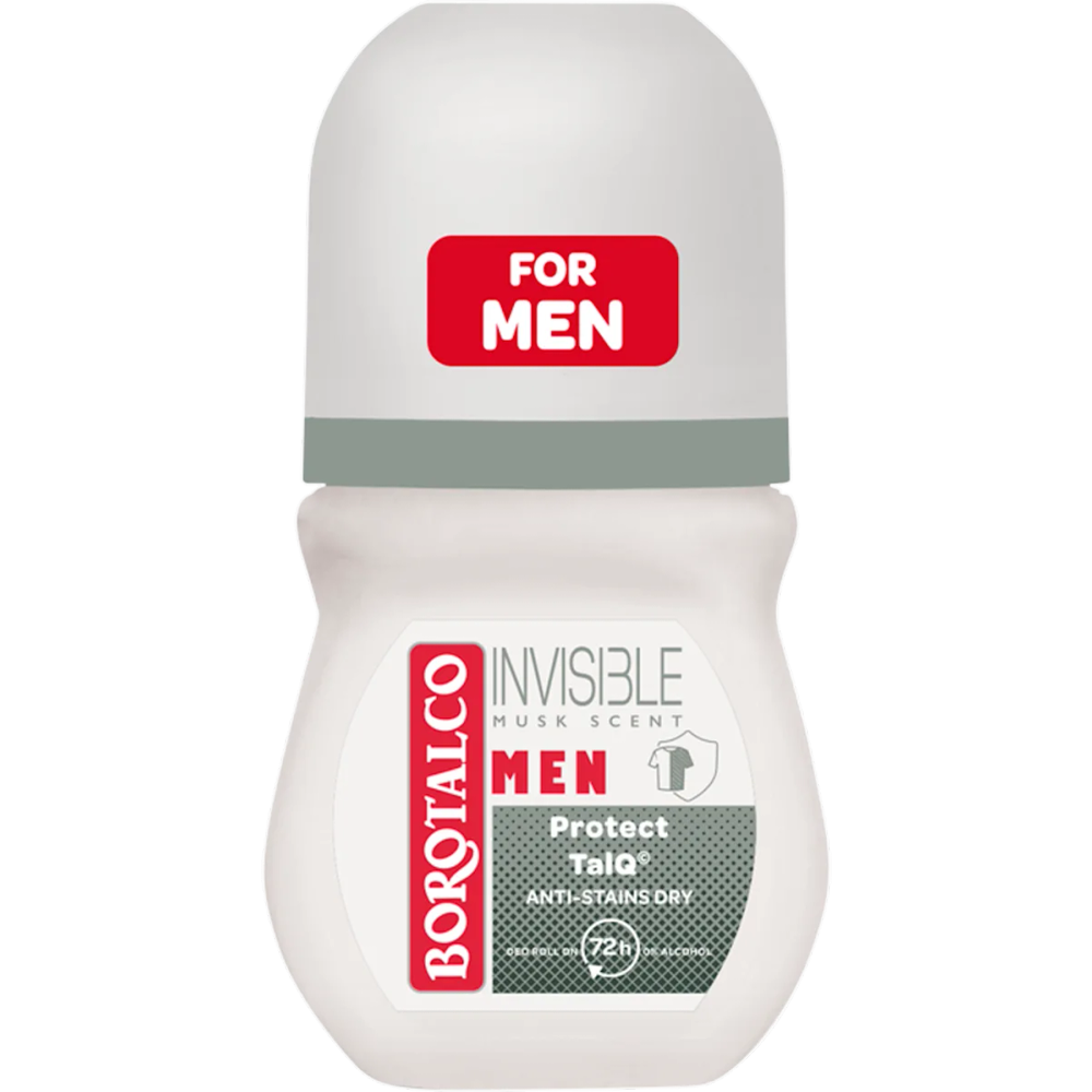Borotalco Men roll-on Invisible Musk Velvet Touch, 50 ml slika 1