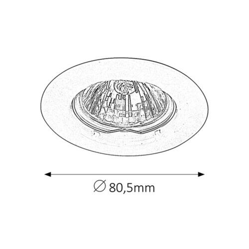 Rabalux Spot relight GU5.3 12V 50W mat hrom Spot rasveta slika 2