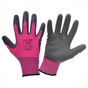 RUKAVICE LATEX CRNO-ROZA "9" L  L212009K