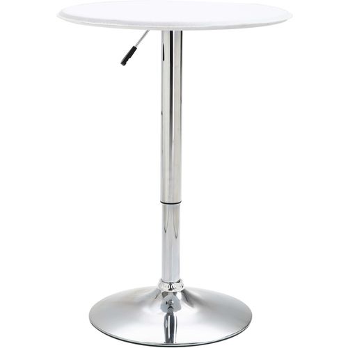 Barski stol bijeli Ø 60 cm MDF slika 11