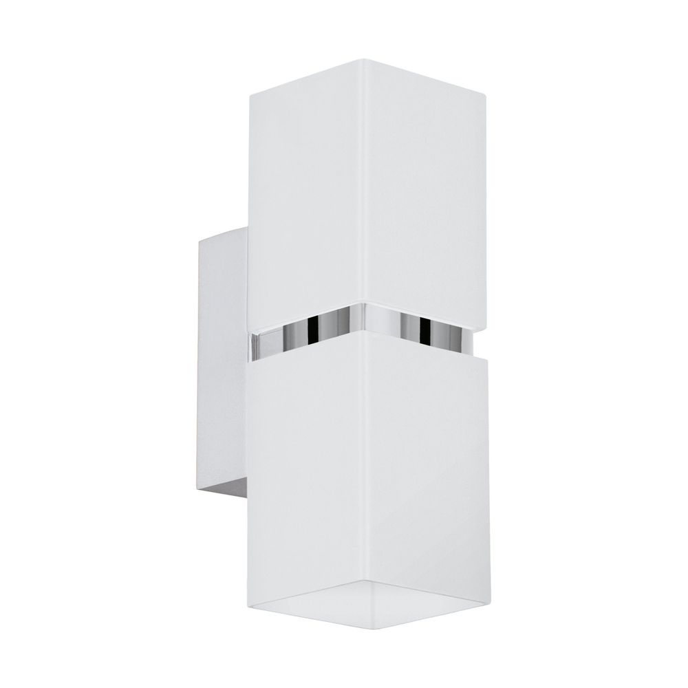 Eglo Passa zidna lampa, LED, GU10, 2x3,3W, krom/bijela slika 1