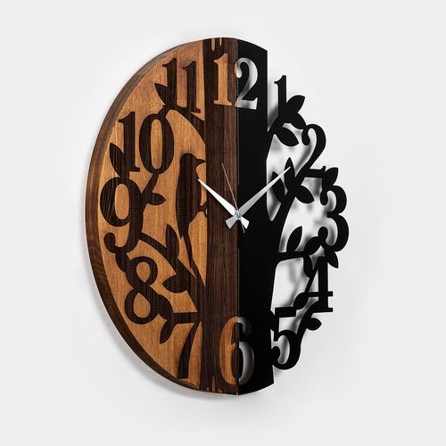 Wooden Clock - 71 Walnut
Black Decorative Wooden Wall Clock slika 6