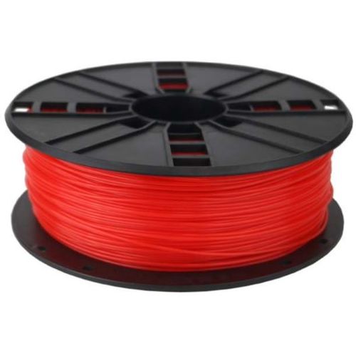 Gembird PLA filament for 3D printer, Fluorescent Red, 1.75 mm, 1 kg slika 1