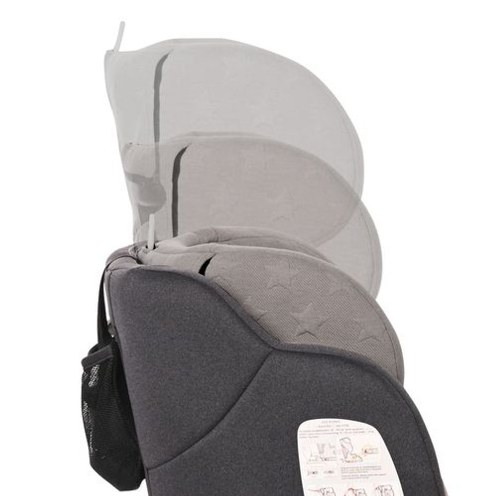 Lorelli Autosjedalica Andromeda 76-150cm Isofix, Cool Grey Stars slika 4