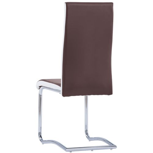 Konzolne blagovaonske stolice od umjetne kože 6 kom smeđe slika 22