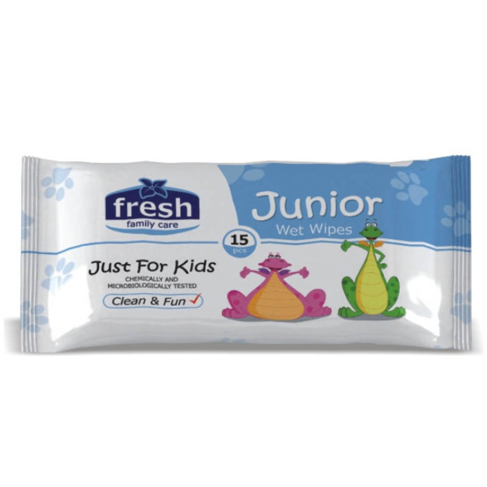 Fresh vlažne maramice Junior 15kom slika 1
