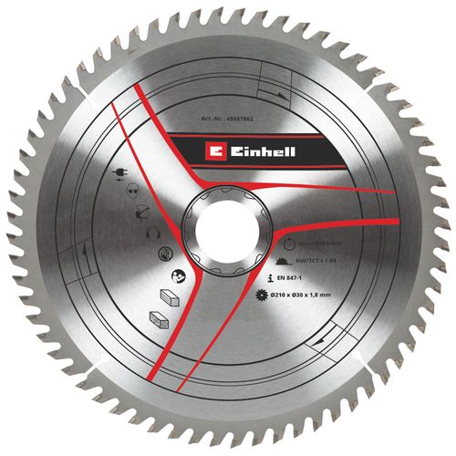 Einhell Pribor za stacionarne / preklopne testere TCT Rezni list 210x30x1,8 T64 slika 1