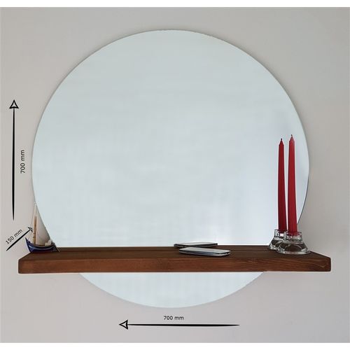 SUNSET Walnut Mirror slika 5