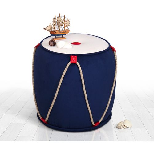 Fora - Blue, White Blue
White Pouffe slika 2