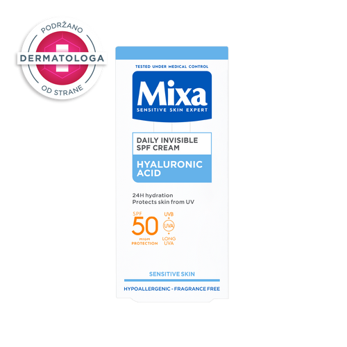 Mixa invisible dnevna krema spf 50​ slika 3