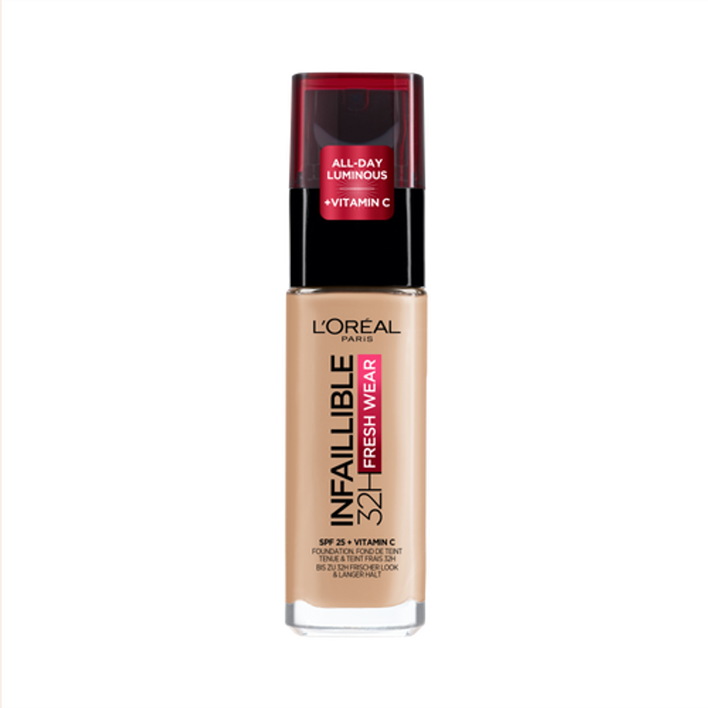 L'Oréal Paris Infallible 32H Fresh Wear Tečni puder 145 Rose Beige 30ml slika 1