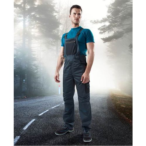 Ardon Radne farmer hlače sa tregerima 4TECH H9302, Sive slika 4